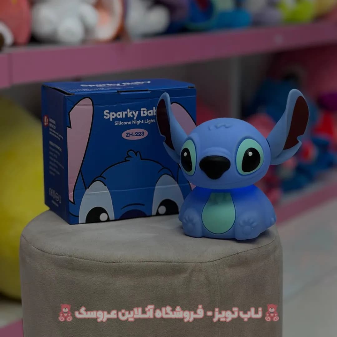 چراغ خواب سیلیکونی استیج آبی نشسته — تصویر ۲