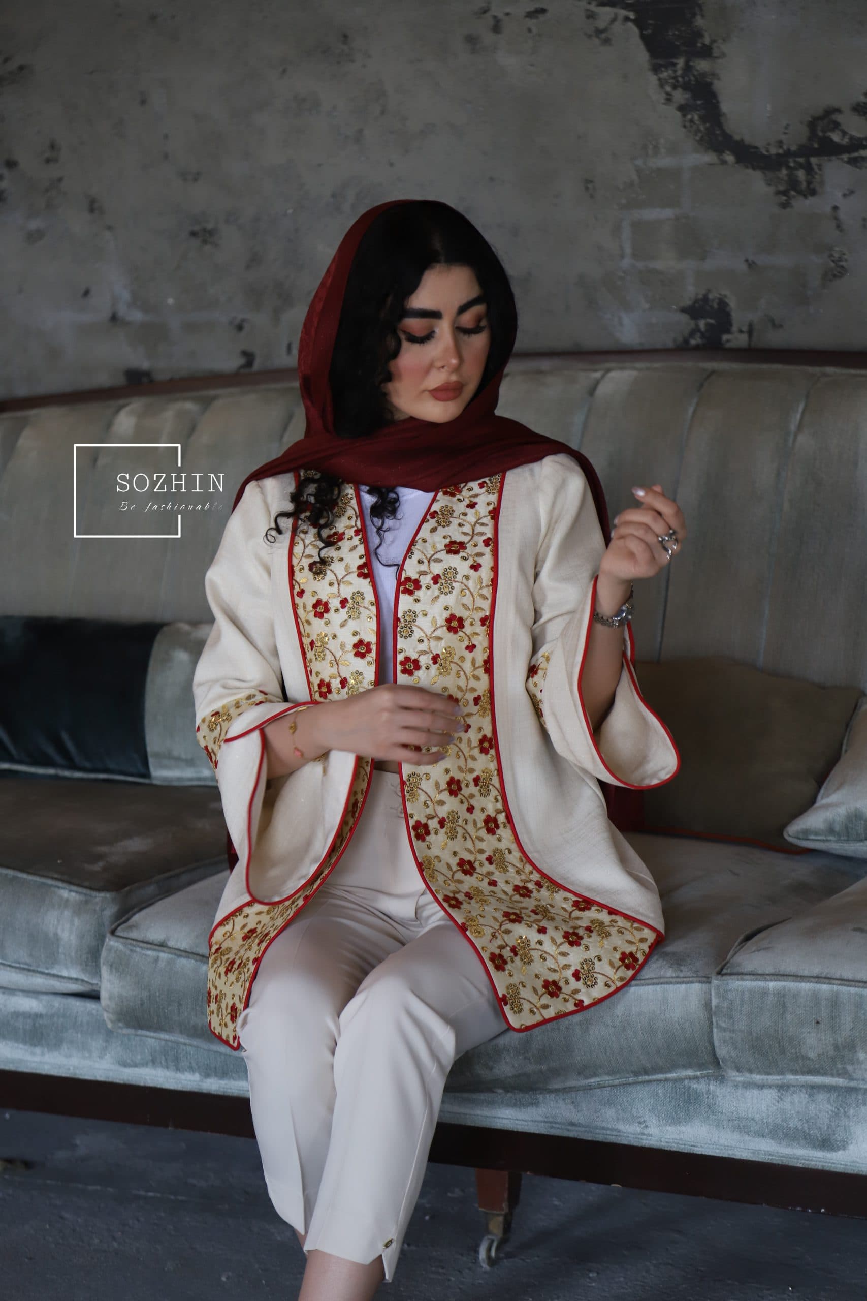 کت زنانه مدل گل بهار — تصویر ۳