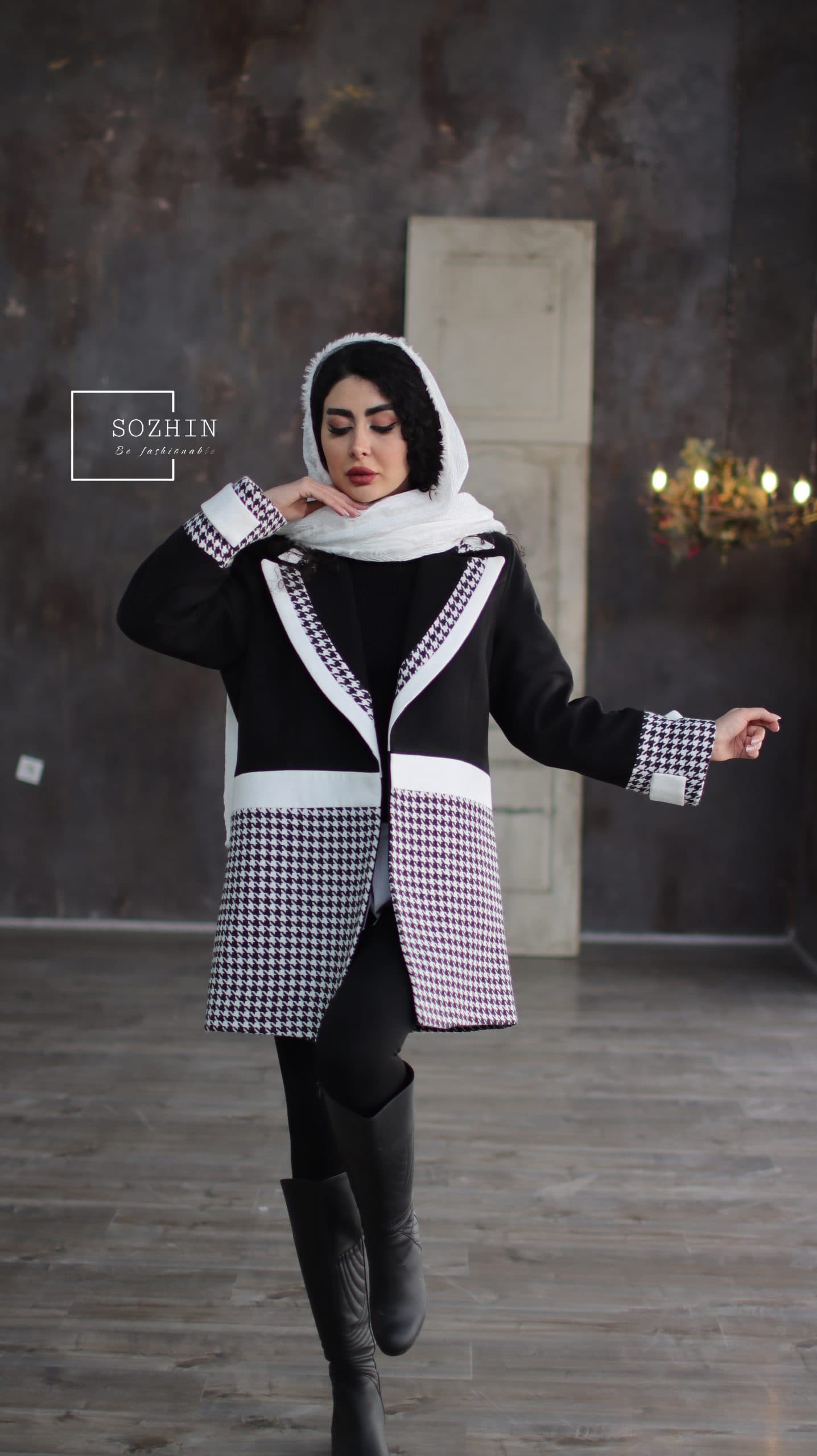 پالتو (کت) زنانه مدل پیچازی مناسب پاییز و زمستان