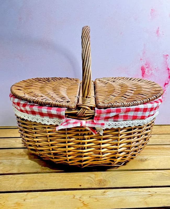 سبد حصیری بیضی وارداتی کد vt 4822