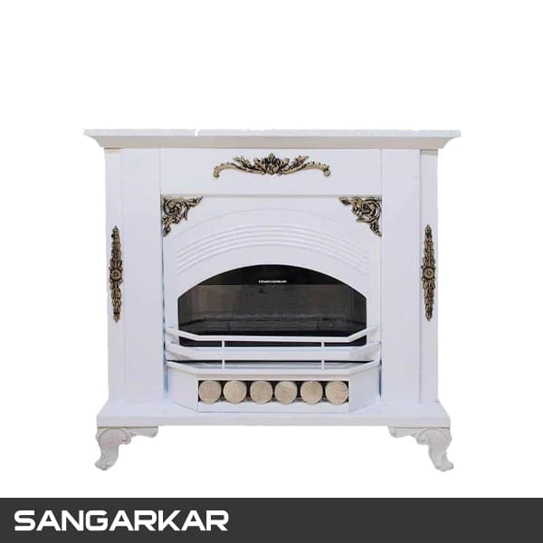 شومینه دکوراتیو سنگرکار 280سفید AGATA — تصویر ۲