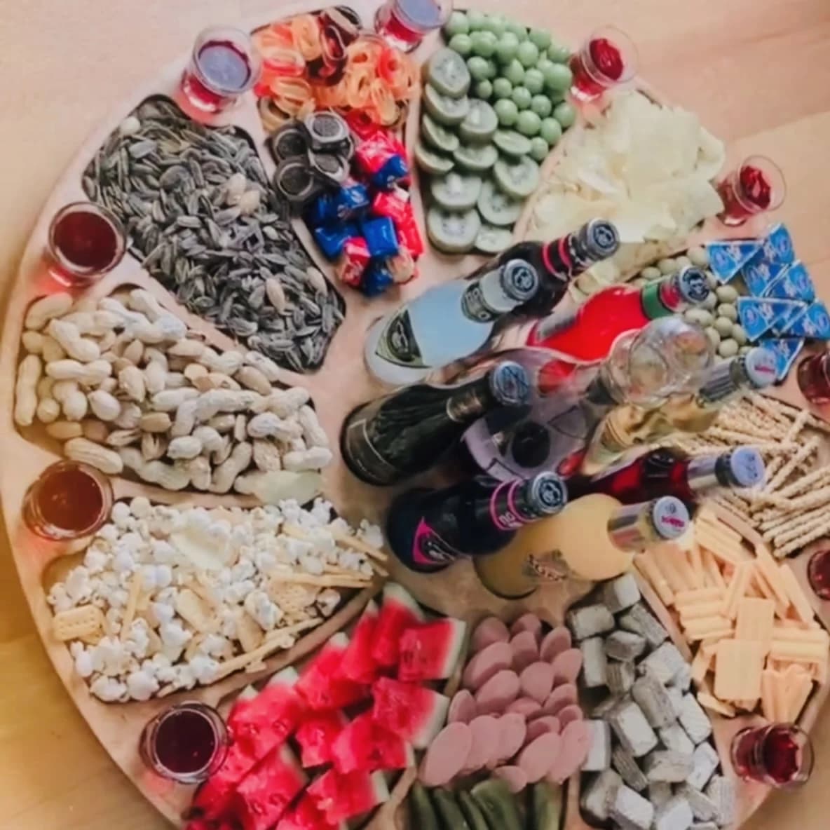 میز مزه دایره گردان 12 نفره — تصویر ۲