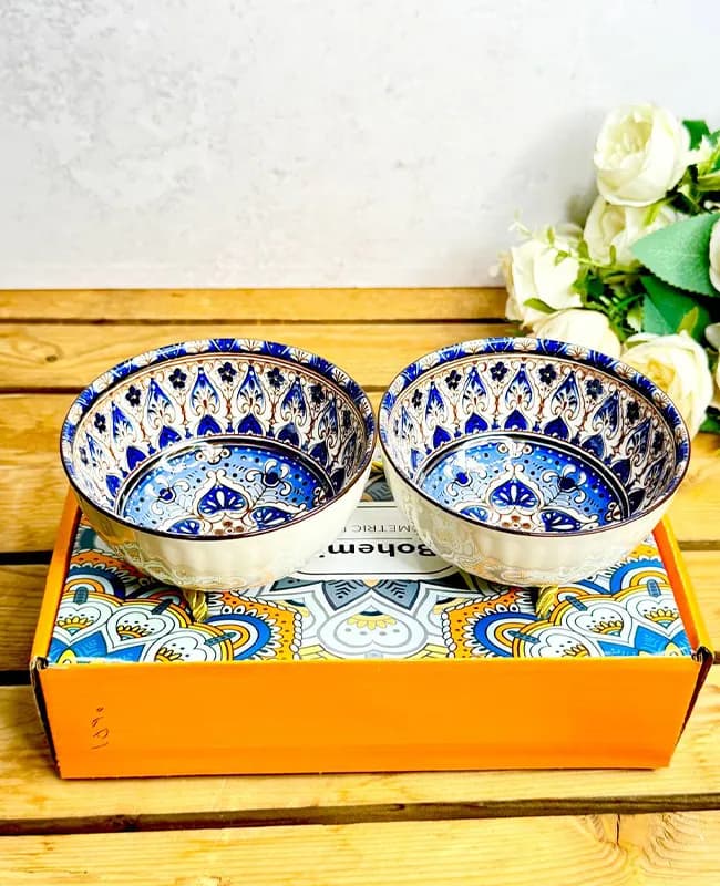 پیاله چینی دوتایی وارداتی کد kit-1590 — تصویر ۲