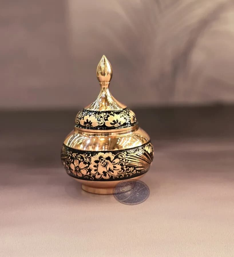 قندان 18 مس و تراش کاظمی