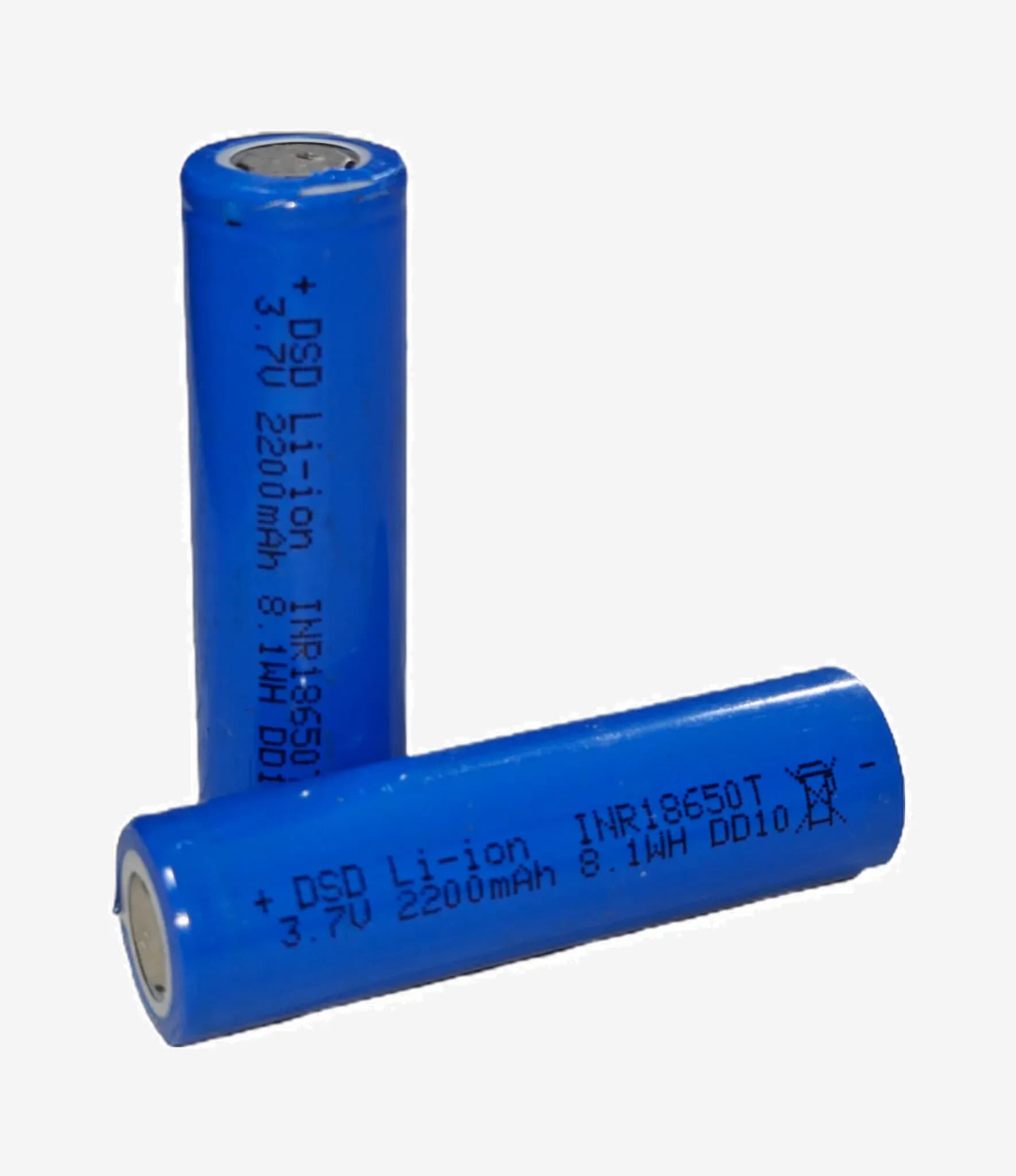 باتری لیتیوم یون 18650 برند DSD ظرفیت 2200 میلی‌آمپر 5C (استوک)
