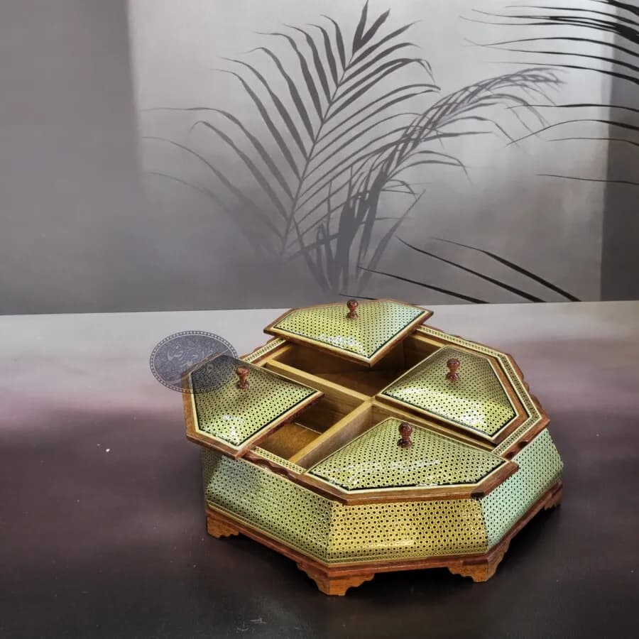 شکلات خوری خاتمکاری 4 درب کندویی — تصویر ۳