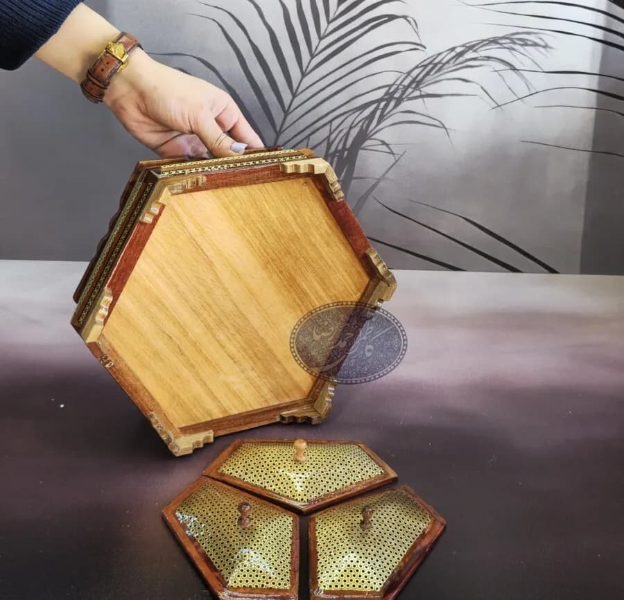 شکلات خوری خاتمکاری 3 درب کندویی — تصویر ۴