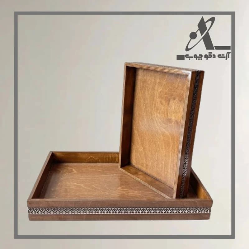 سینی مستطیل طرح گل