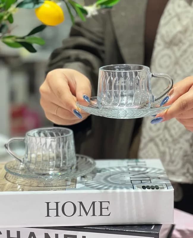 فنجان نعلبکی وارداتی کد 056 (12پارچه) — تصویر ۴