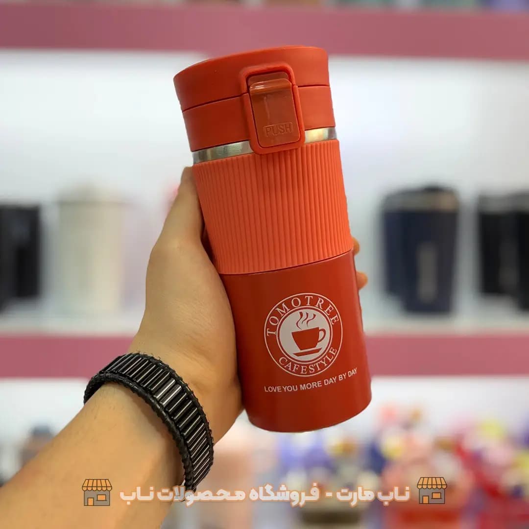 تراول ماگ دور سیلیکونی 500 میل — تصویر ۴