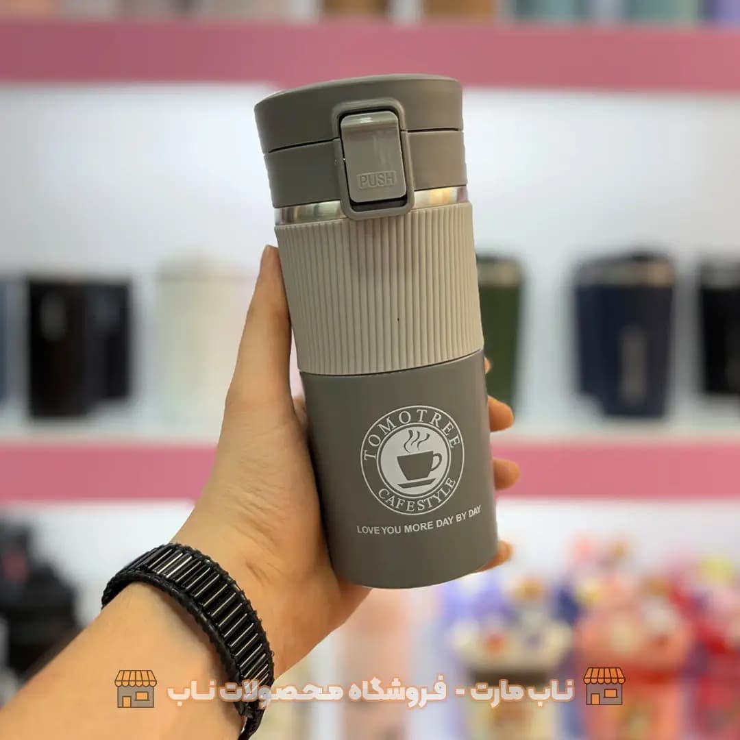 تراول ماگ دور سیلیکونی 500 میل — تصویر ۳