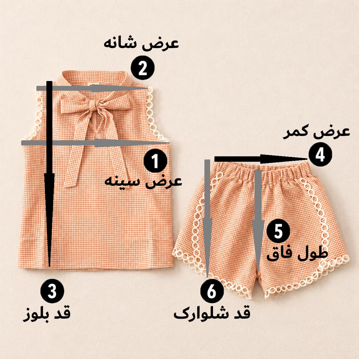 ست تابستانی دخترانه نخی وارداتی | خنک، لطیف و مناسب روزهای گرم — تصویر ۳