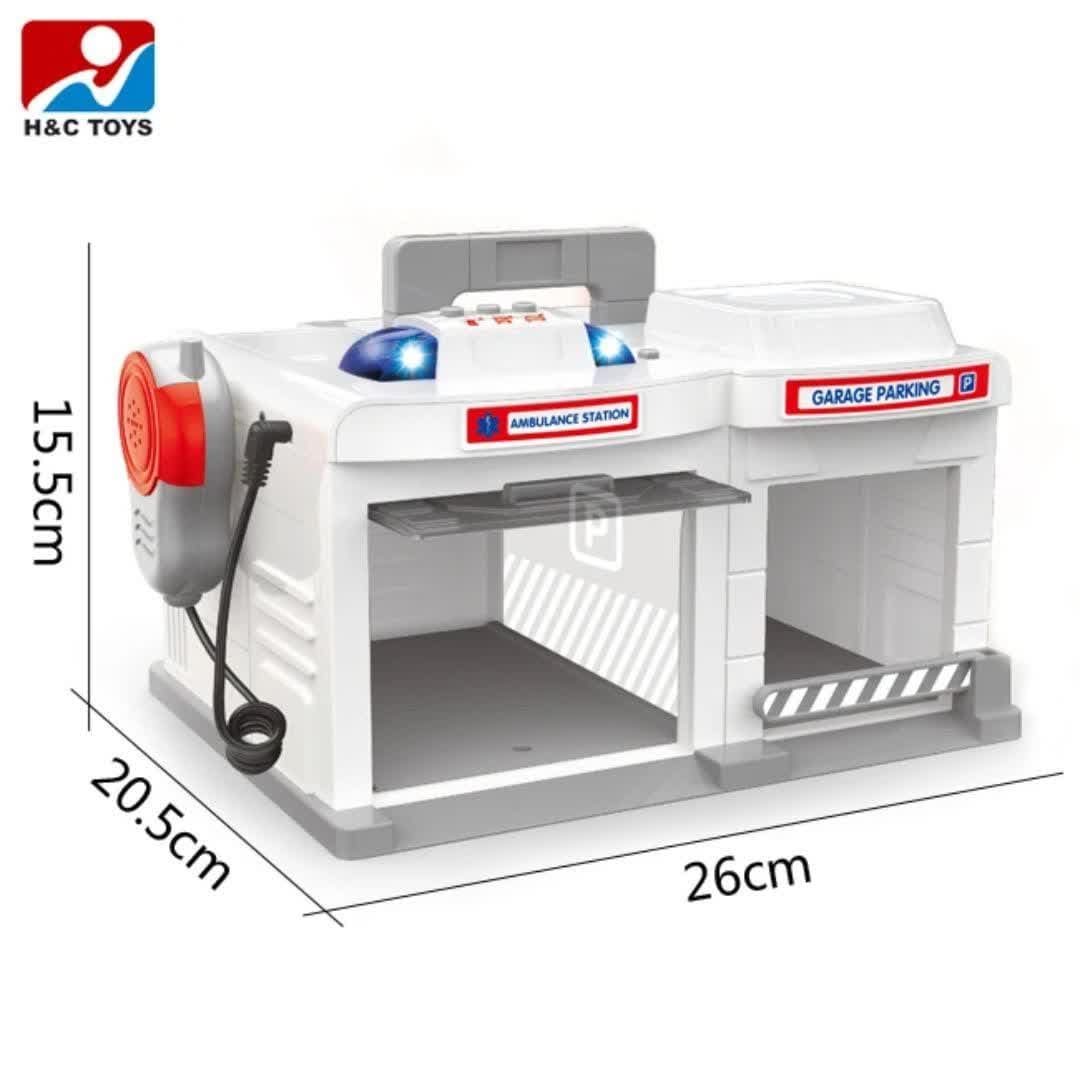 آمبولانس اسباب بازی گاراژدار موزیکال CLM-557 — تصویر ۵