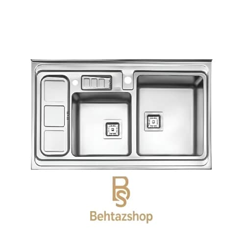 سینک ظرفشویی روکار استیل البرز 853/60