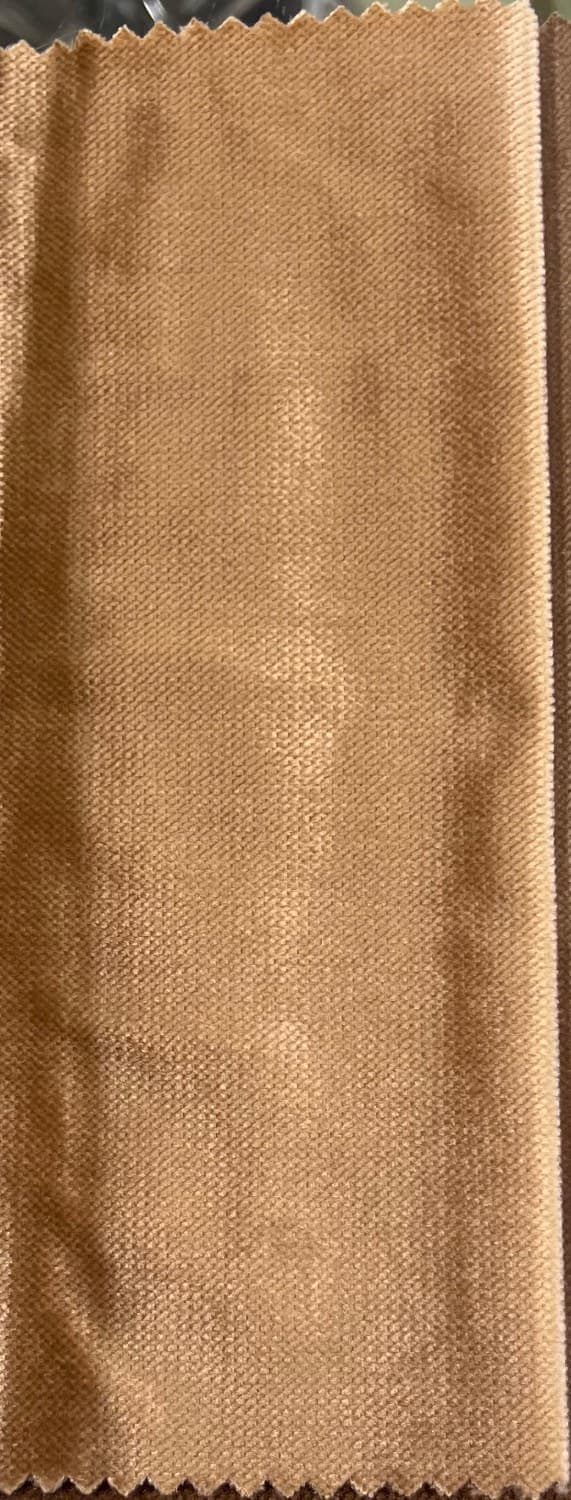 پرده آماده مخمل الیزه براق نسکافه ای