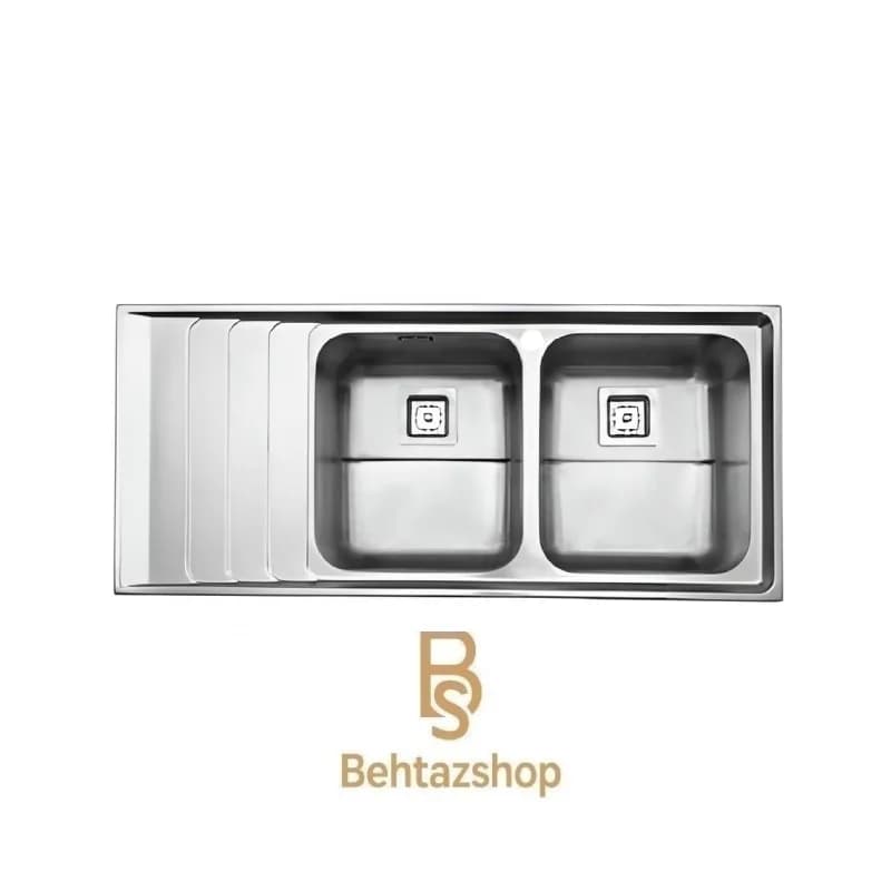 سینک ظرفشویی توکار استیل البرز مدل 734/52