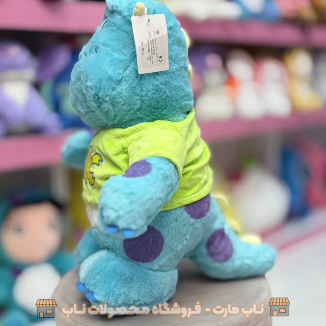 عروسک سالیوان لباس OK سبز 40 سانت — تصویر ۲