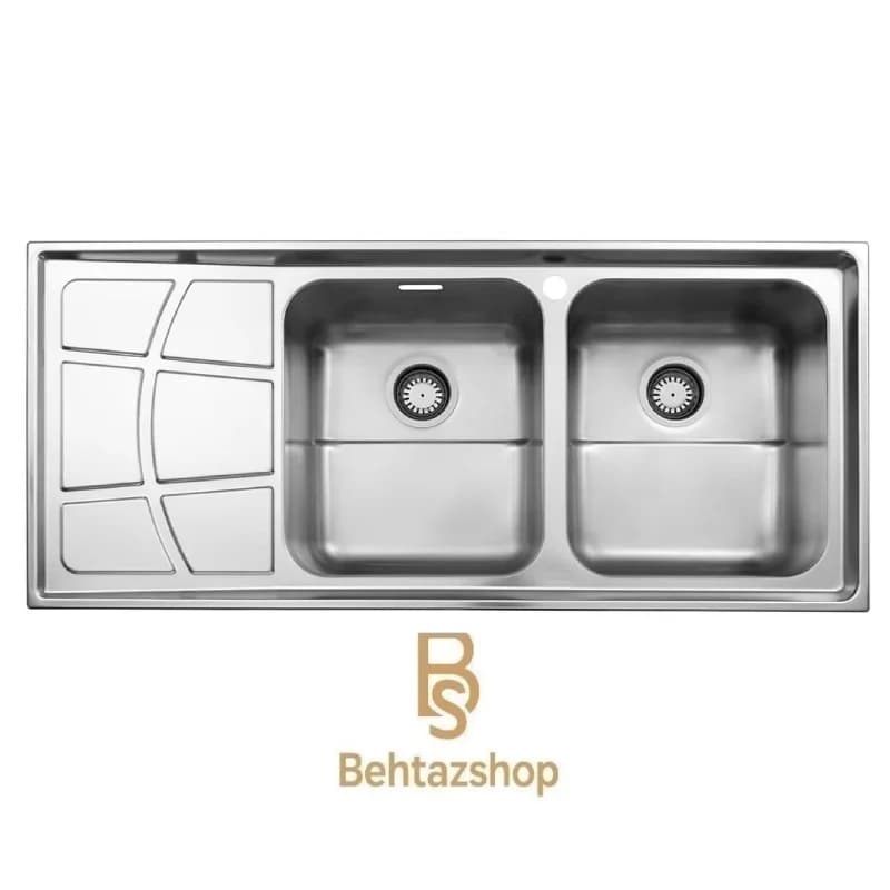 سینک ظرفشویی توکار استیل البرز مدل 762/52
