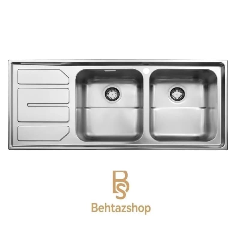 سینک ظرفشویی توکار استیل البرز مدل 763/52