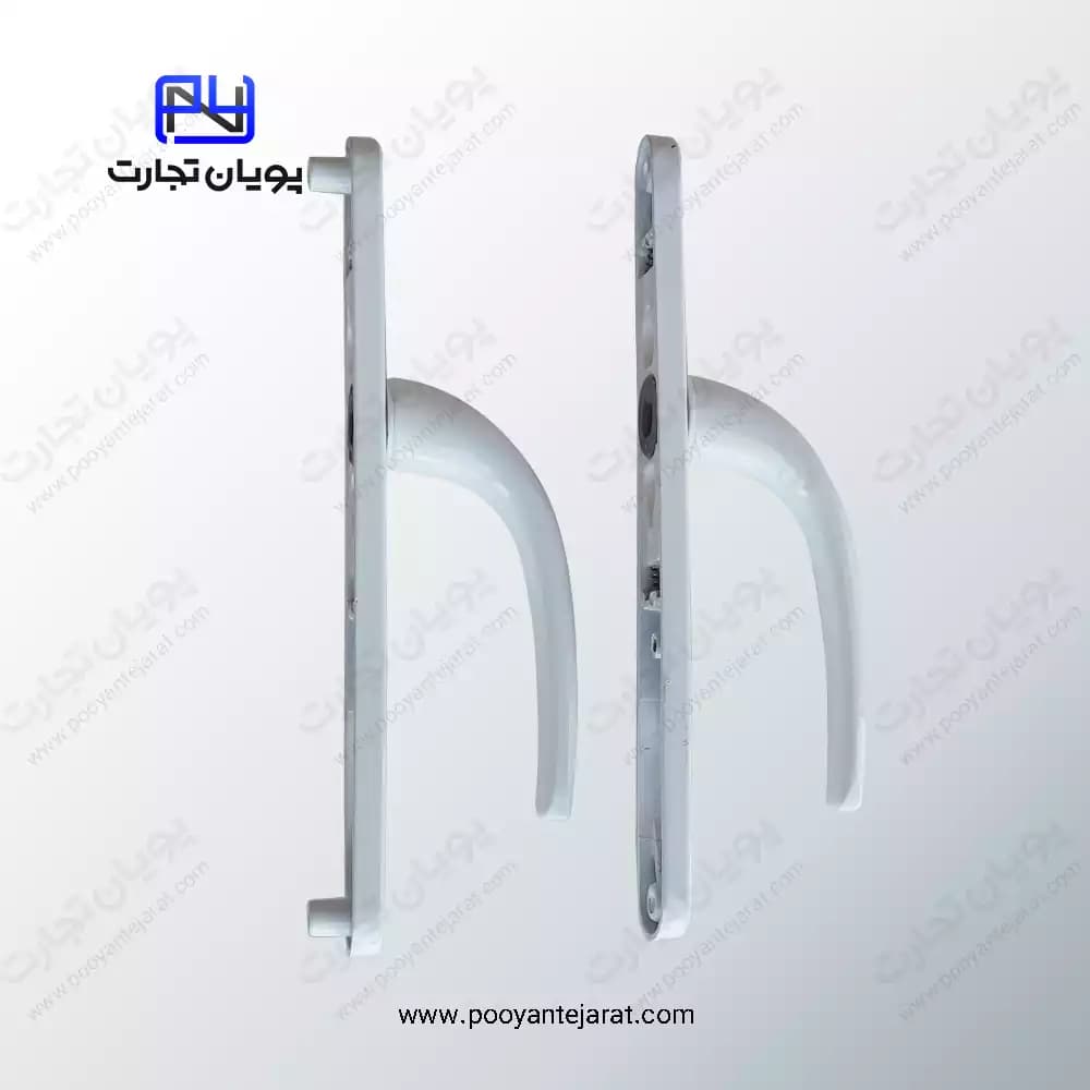 دستگیره درب سوئیچی 85*25 سفید BELER — تصویر ۲