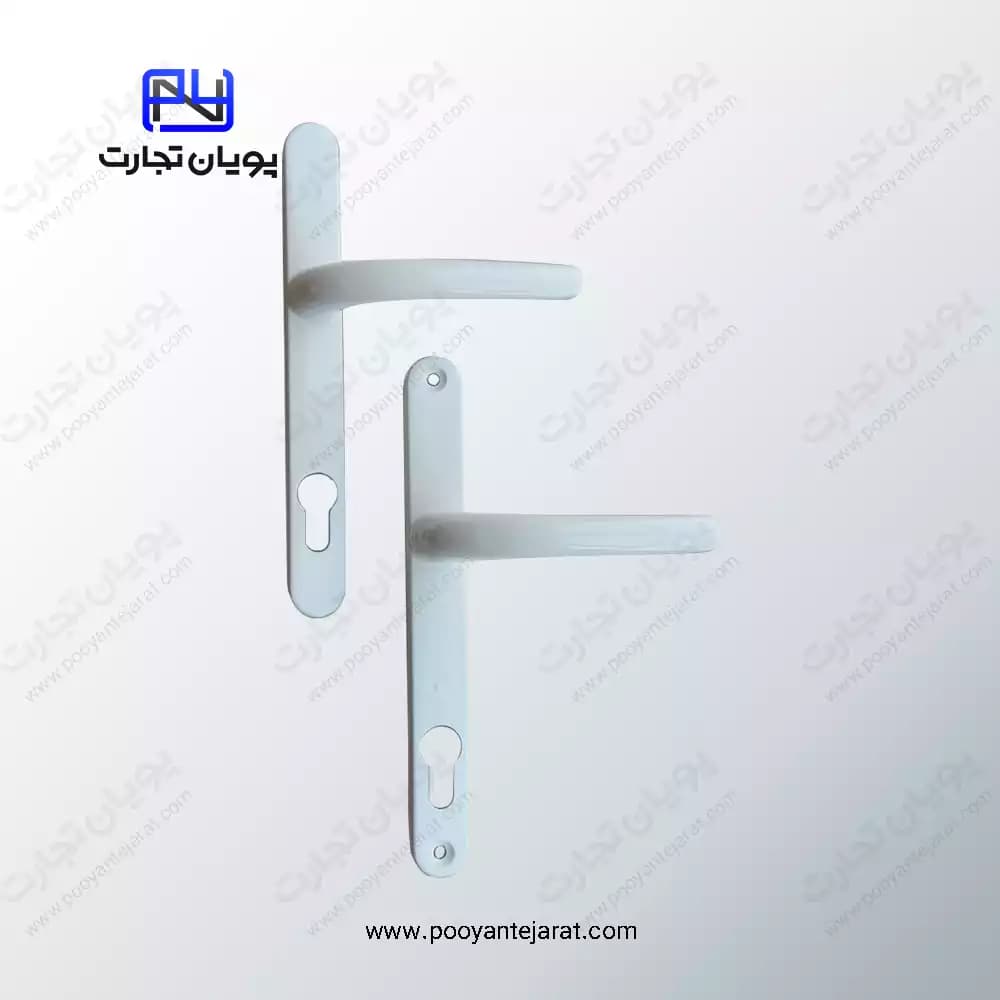 دستگیره درب سوئیچی 85*25 سفید BELER