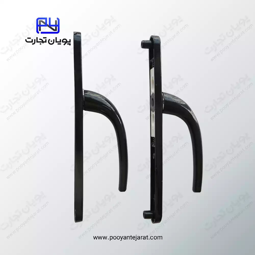 دستگیره درب سوئیچی 85*25 مشکی BELER — تصویر ۲