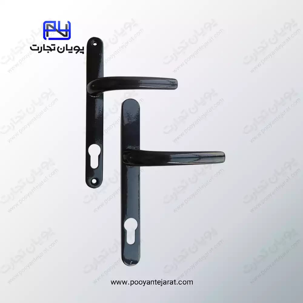 دستگیره درب سوئیچی 85*25 مشکی BELER