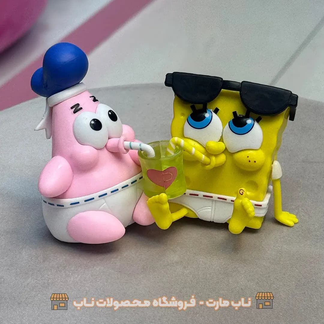 اکشن فیگور باب اسفنجی و پاتریک سری 6 تایی — تصویر ۳