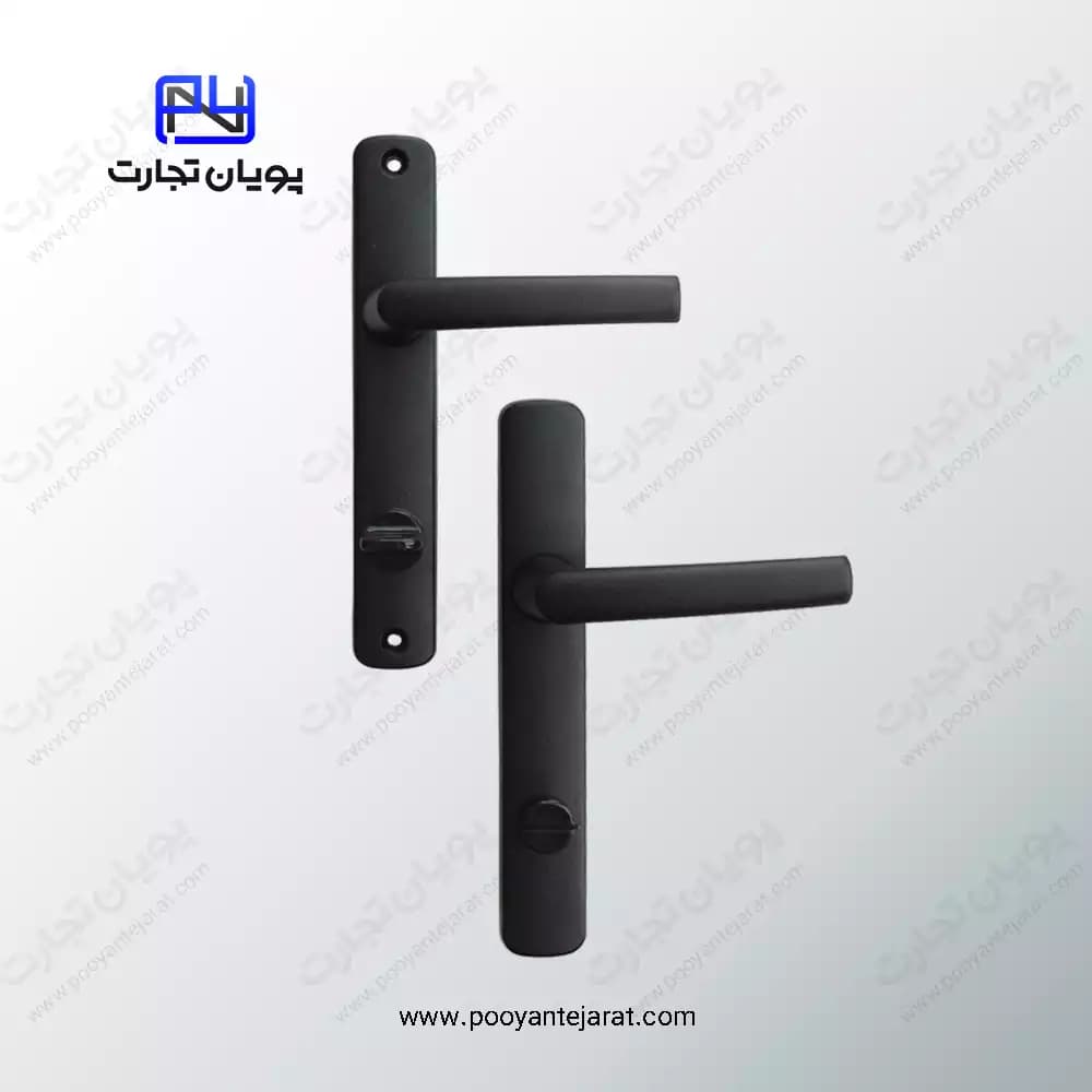 دستگیره درب سرویسی سنگین 90*35 مشکی GRIF