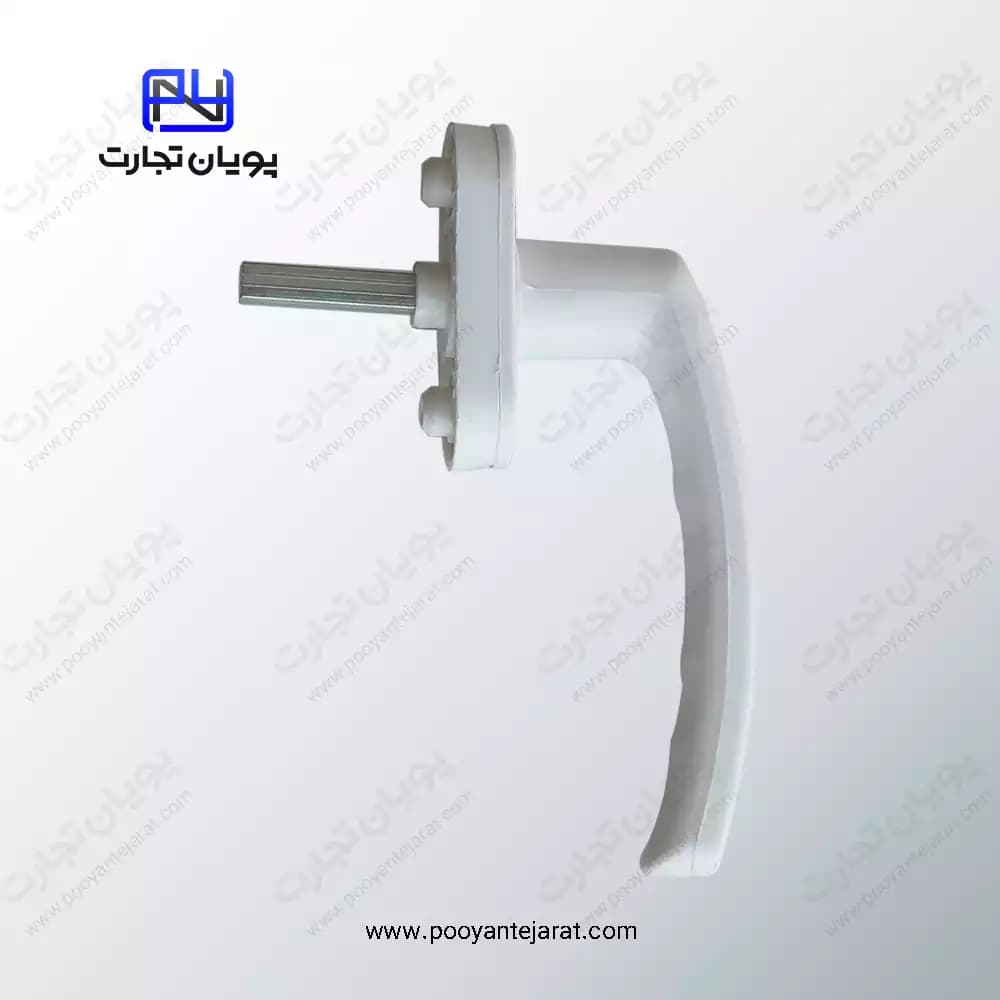دستگیره پنجره پلاستیکی سفید — تصویر ۲
