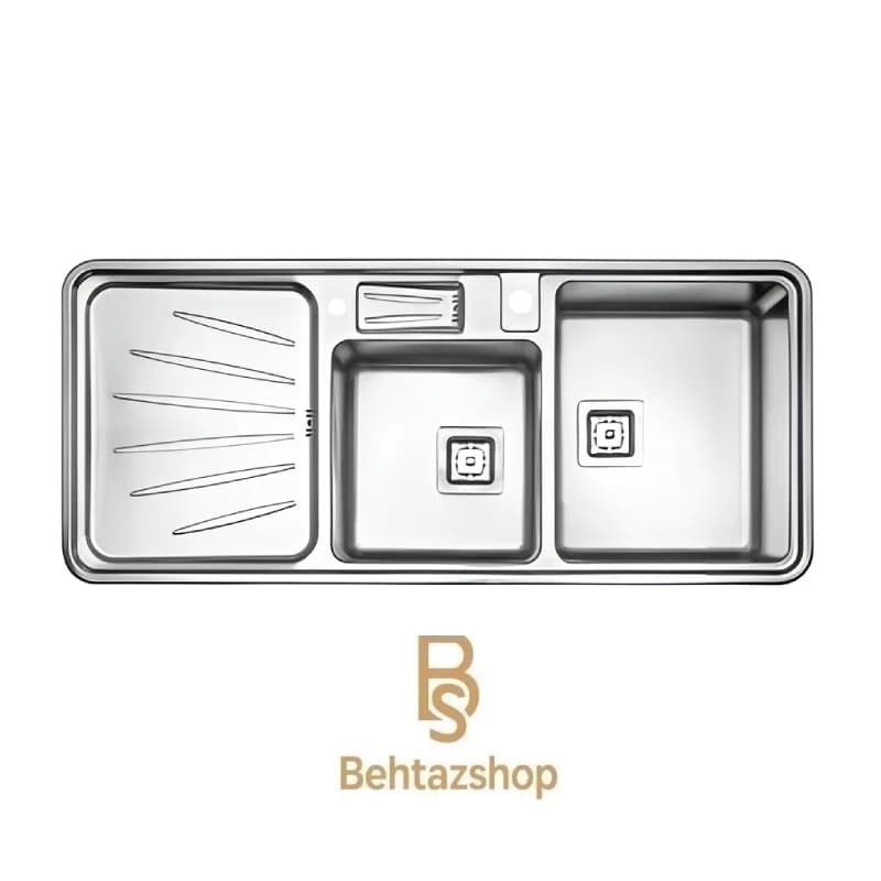 سینک ظرفشویی توکار استیل البرز مدل 854/52