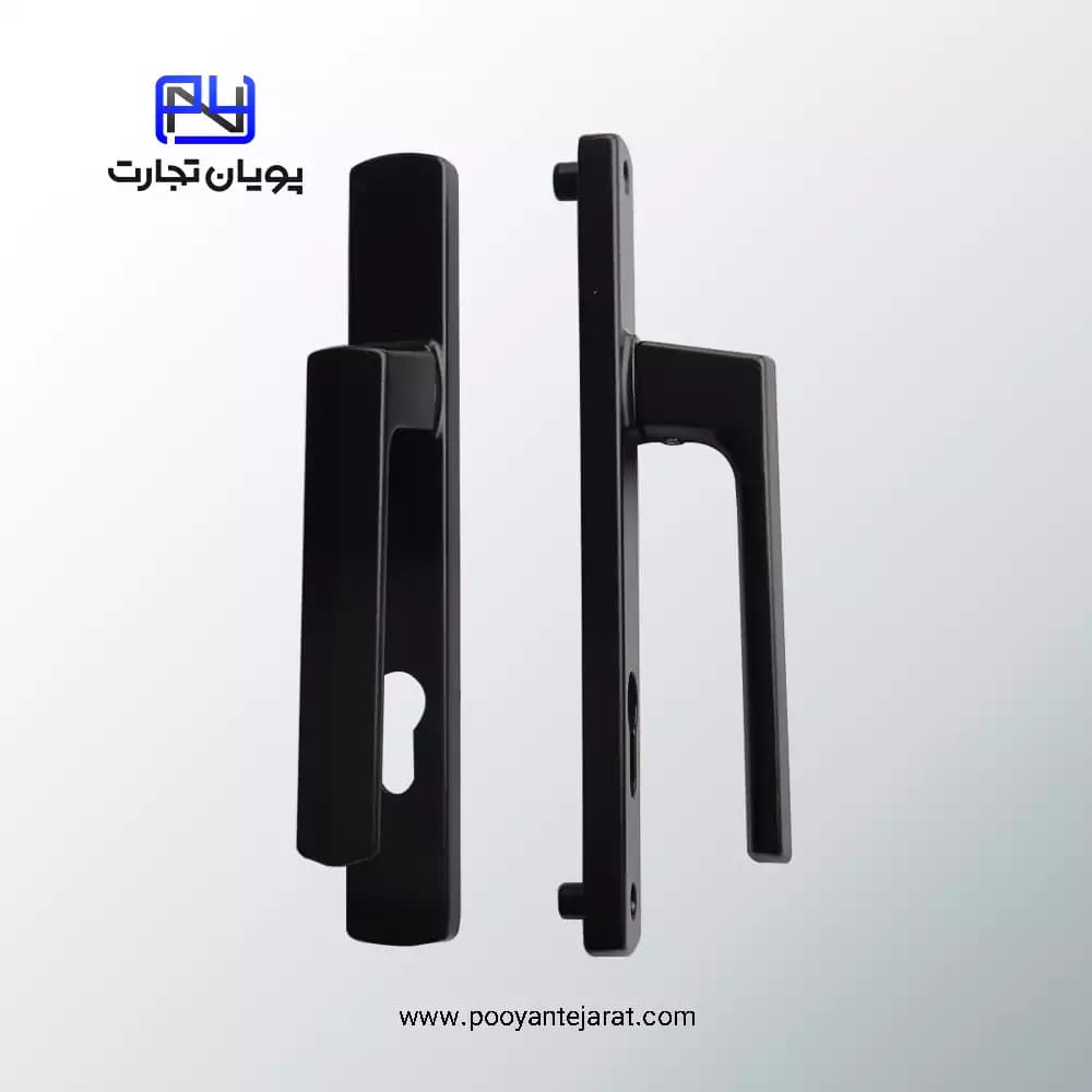 دستگیره سوئیچی پلاک دری ضد سرقت مشکی YAER