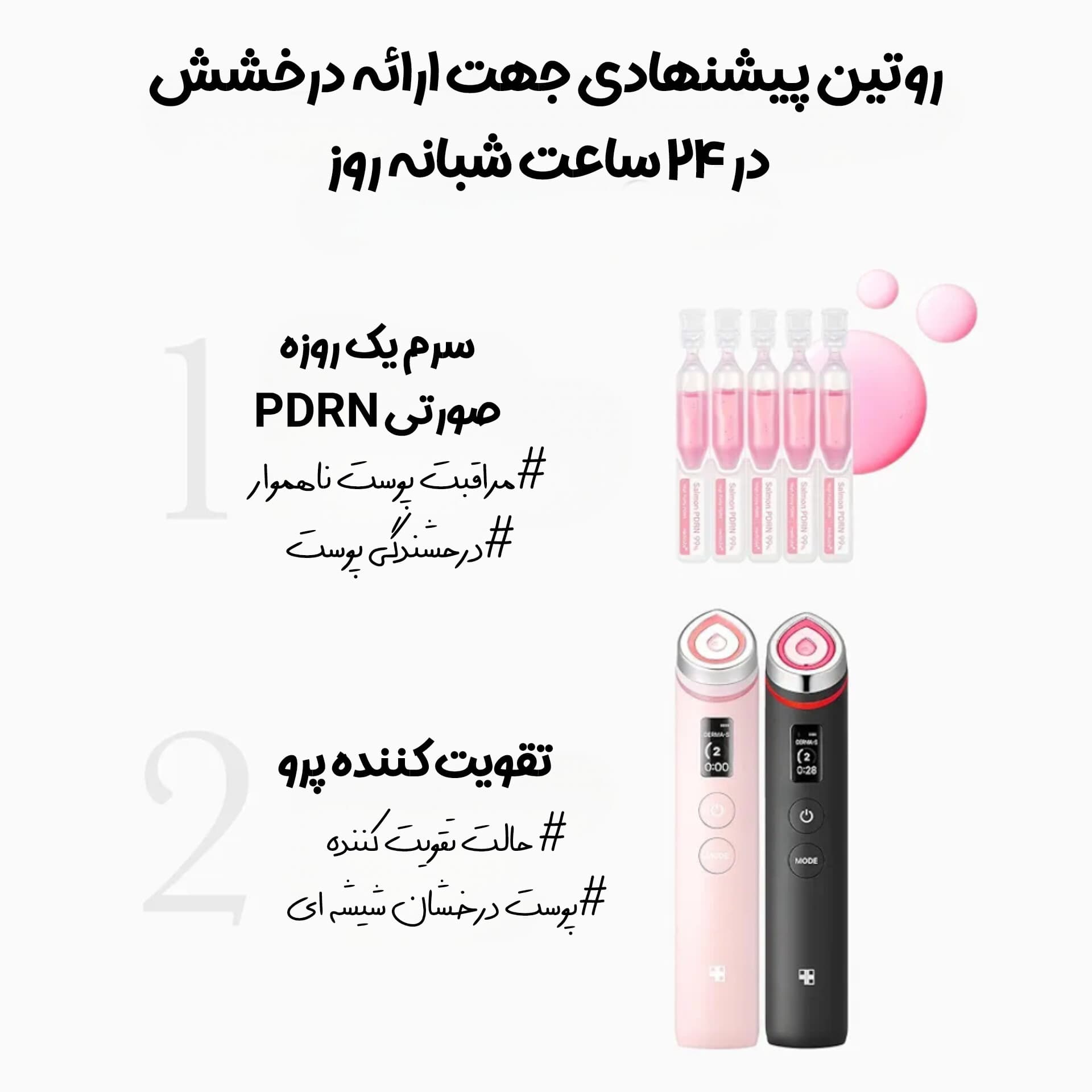 ست سرم یک روزه PDRN صورتی مدی کیوب — تصویر ۸