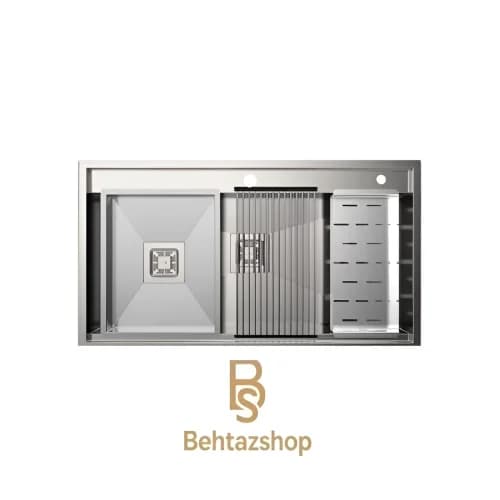 سینک ظرفشویی توکار استیل البرز مدل 955/52