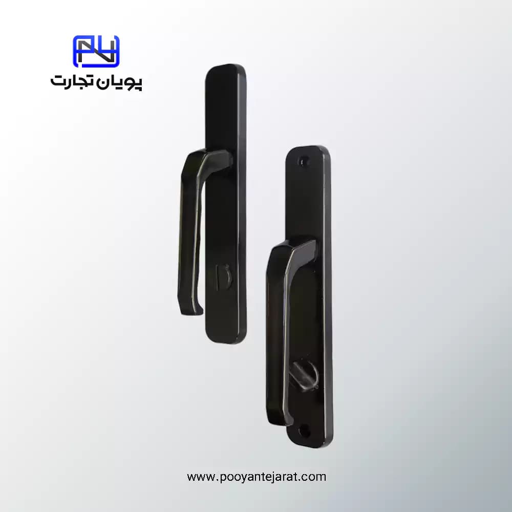 دستگیره درب سرویسی 90*35 مشکی BELER — تصویر ۲