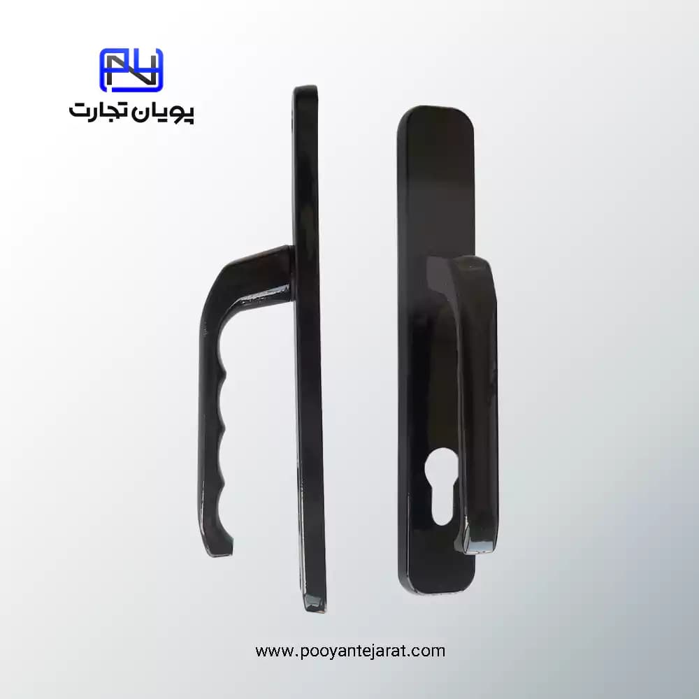 دستگیره درب سوئیچی مشکی 85*35 BELER
