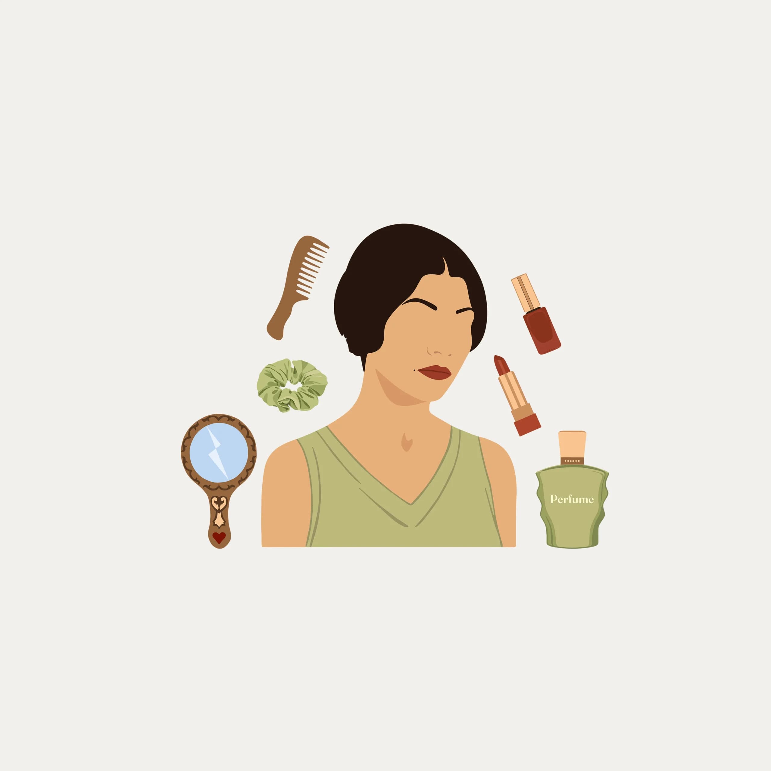 توت بگ پارچه ای فروغ فرخزاد | طرح آینه شکسته — تصویر ۳