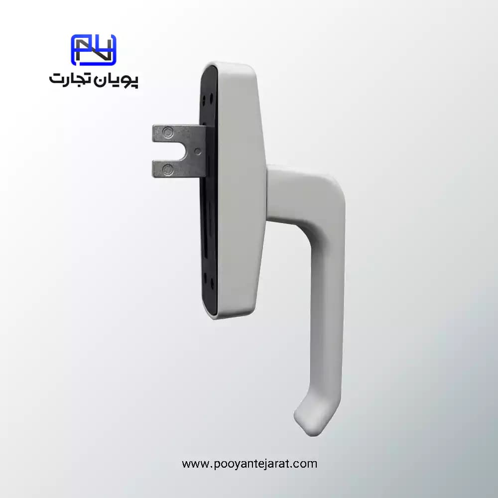 دستگیره تک زبانه لولایی طرح جی یو 029 سفید YAER — تصویر ۲