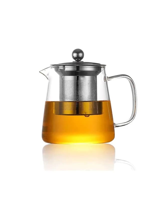 قوری شیشه ای 550 میل وارداتی کد VT412