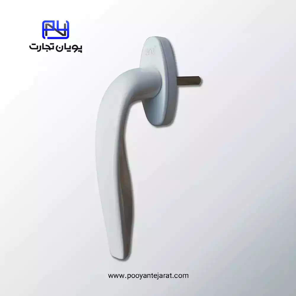 دستگیره پنجره آلومینیومی سفید YAER