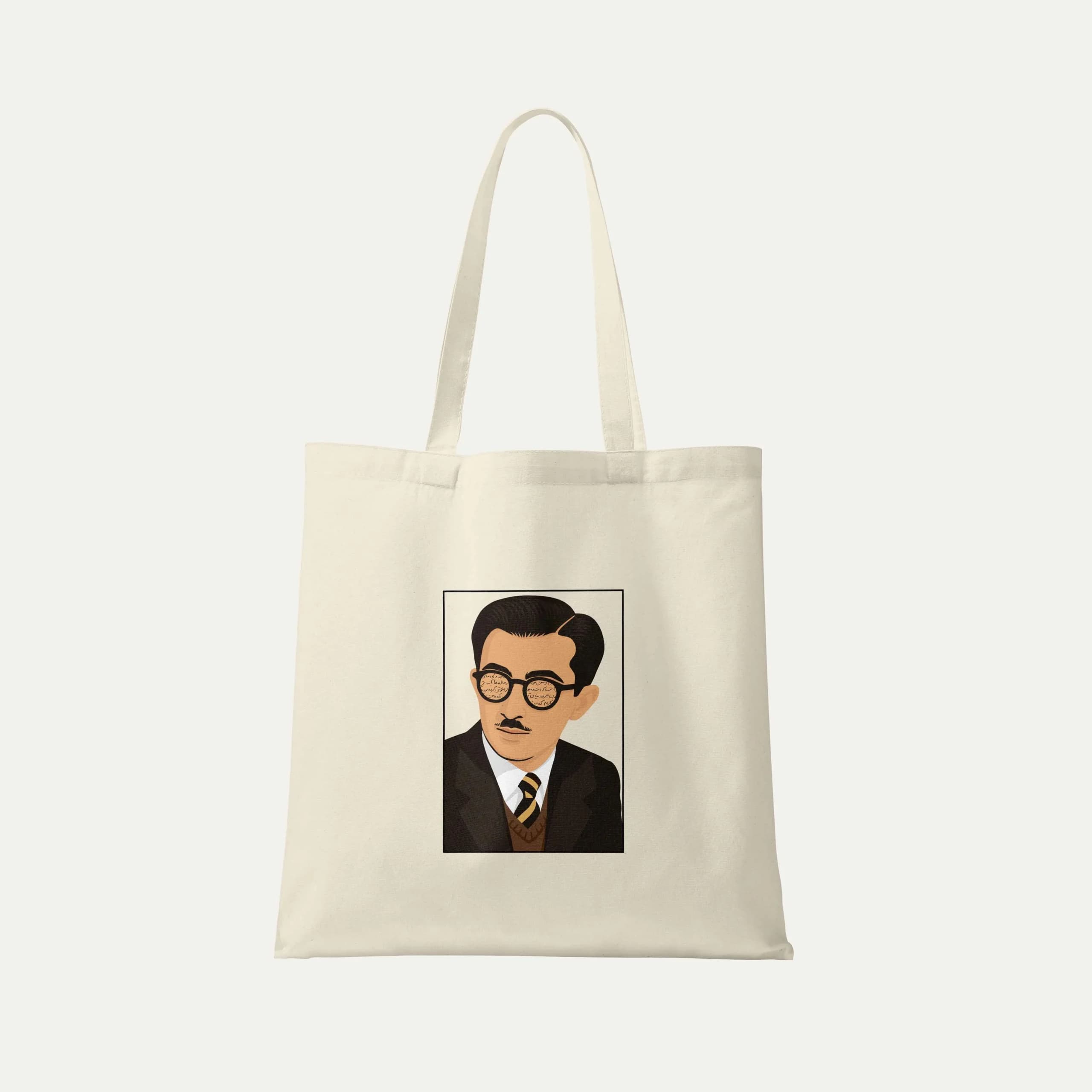 توت بگ پارچه ای طرح صادق هدایت | کد 04