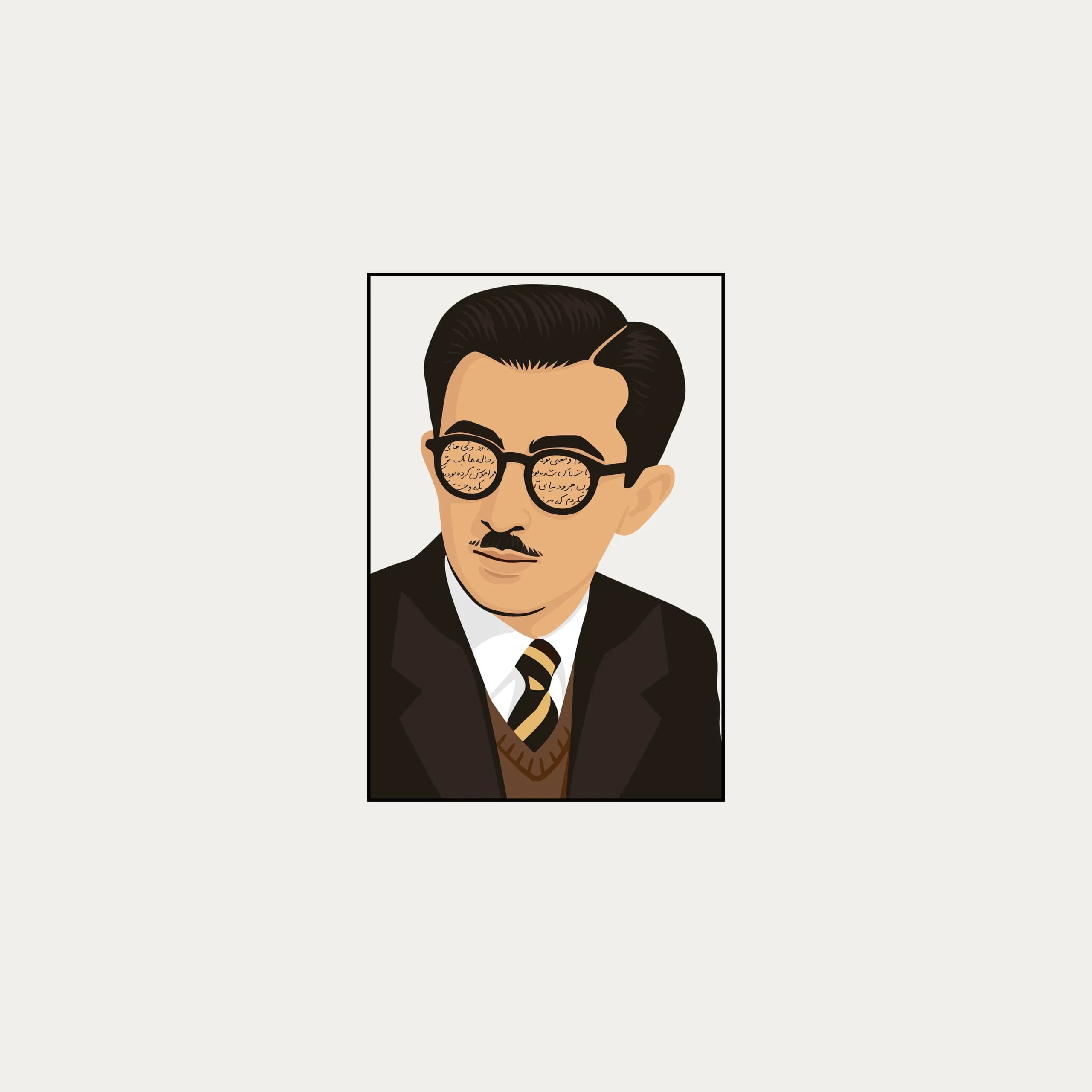 توت بگ پارچه ای طرح صادق هدایت | کد 04 — تصویر ۴