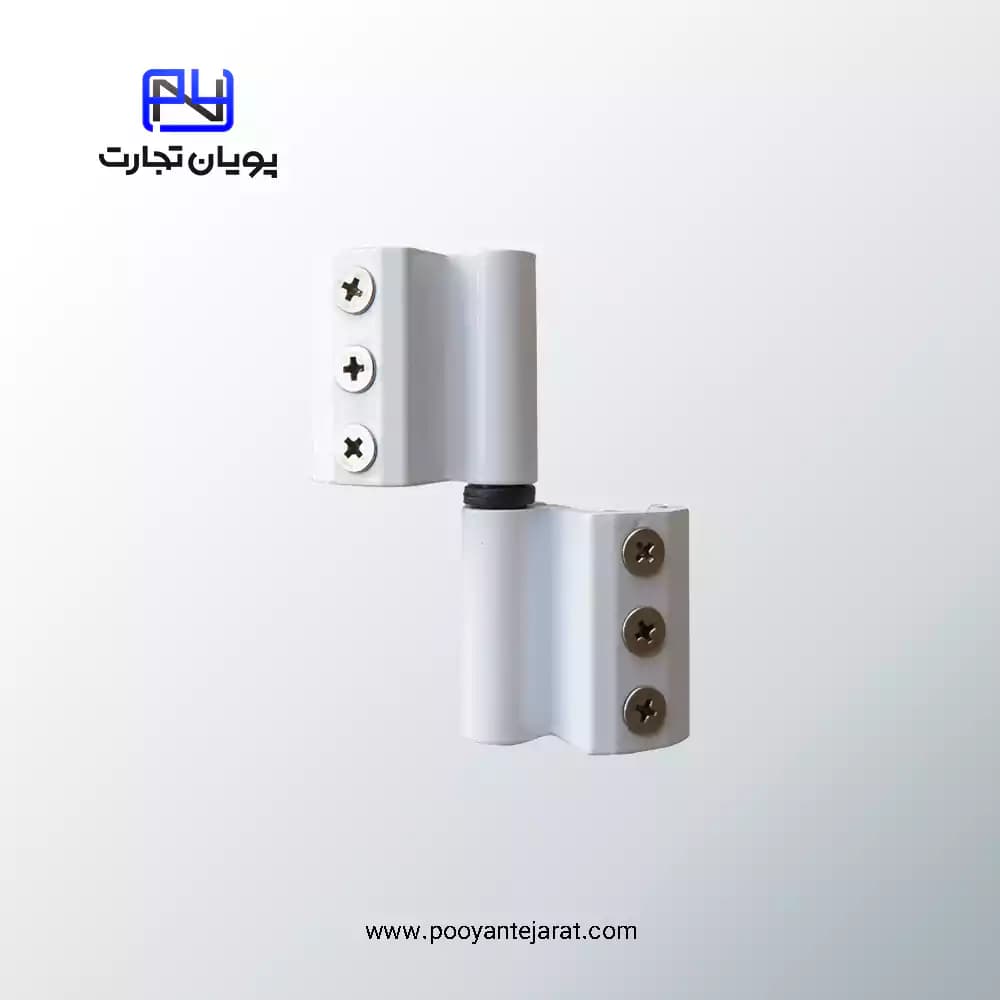 لولای دو تکه قابل رگلاژ سفید PW