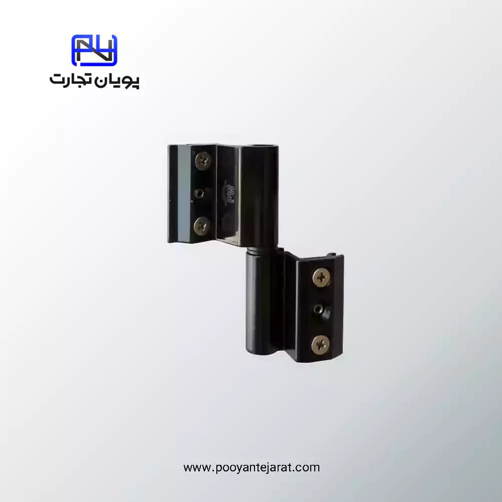 لولای دو تکه قابل رگلاژ مشکی PW