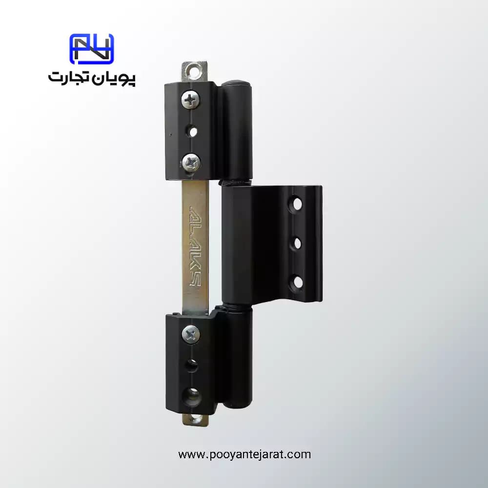 لولای سه تکه واشر سر خور مشکی ALAKS