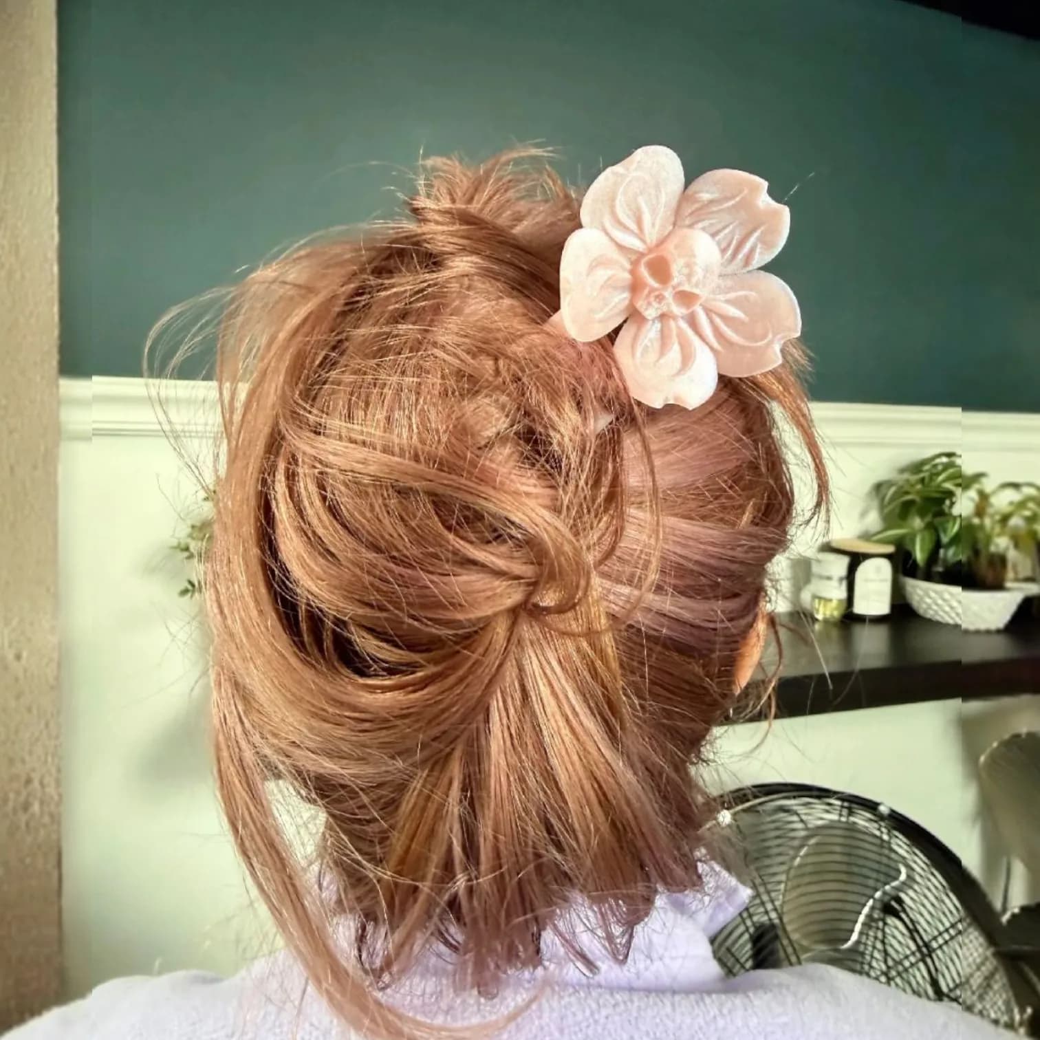 کانزاشی گاتیک طرح ارکیده جمجمه – سنجاق مو پرینت سه‌بعدی — تصویر ۲