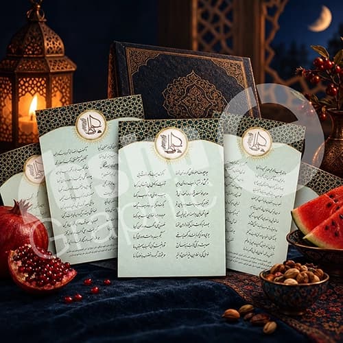 فال حافظ طرح لایه باز و قابل تغییر 100 عدد