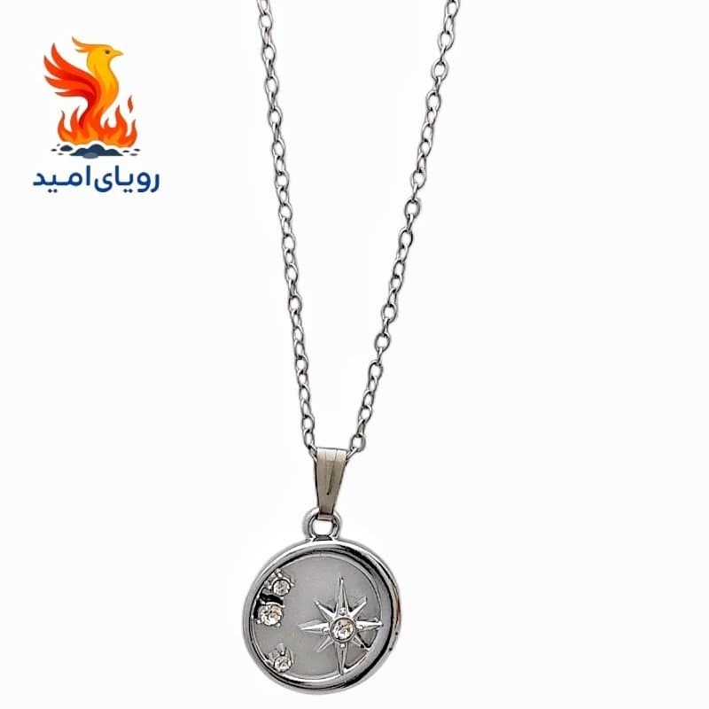 گردنبند زنانه ستاره نگین دار مدل 001