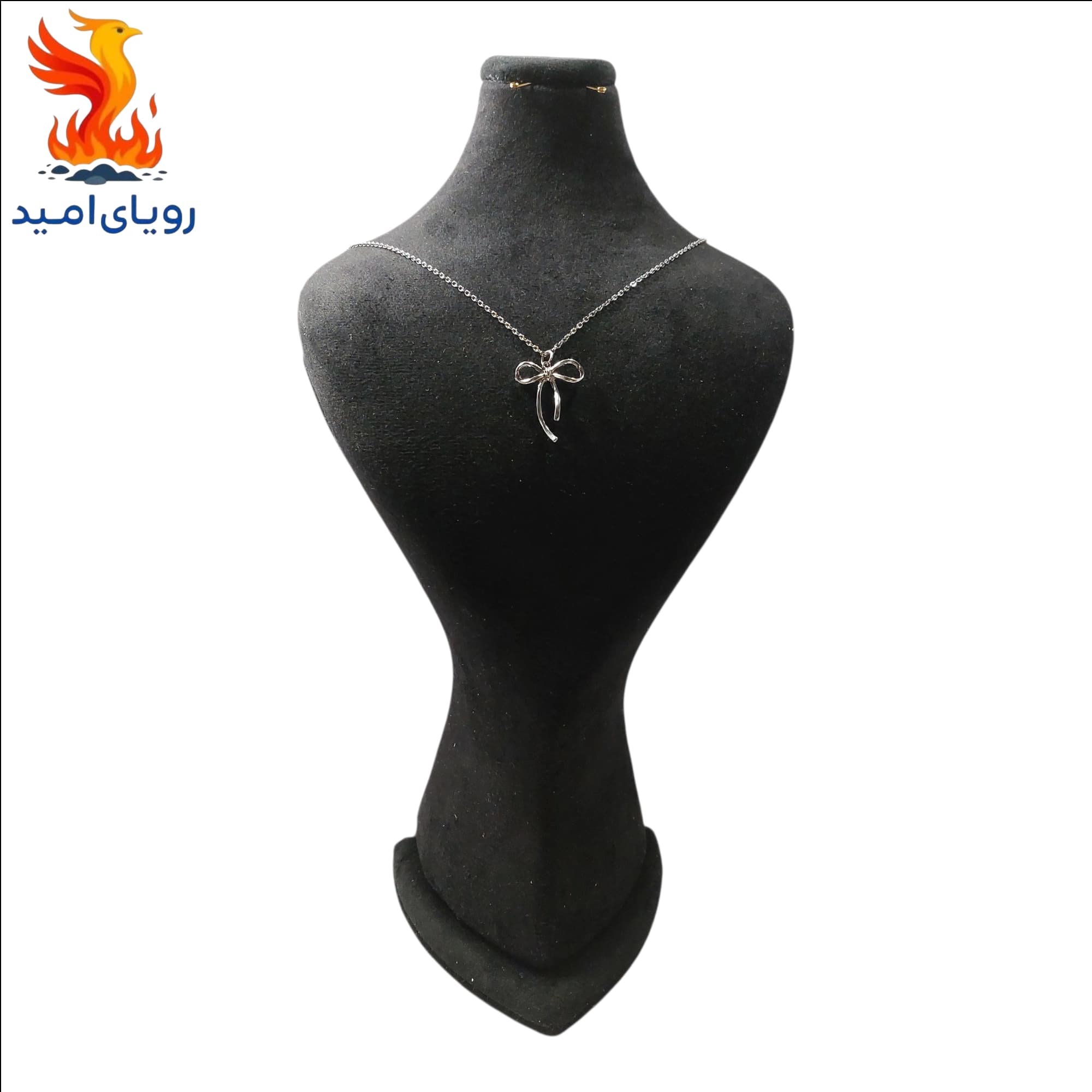 گردنبند زنانه مدل پاپیون کد 002