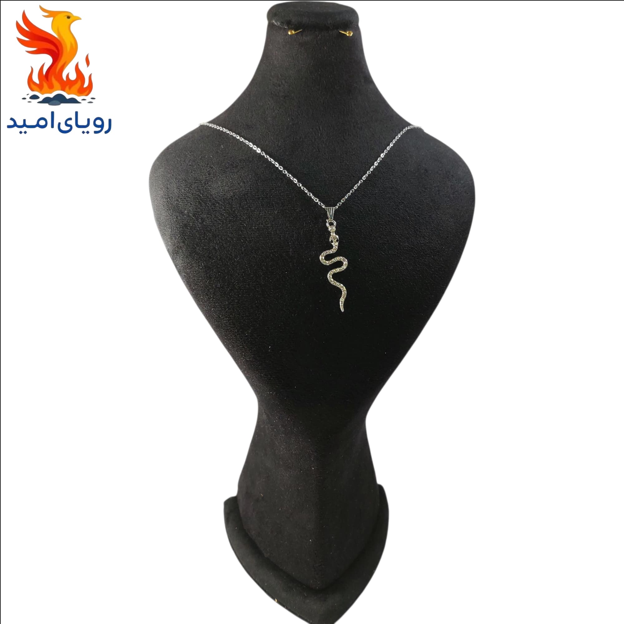 گردنبند زنانه مدل مار افعی کد 001 — تصویر ۲